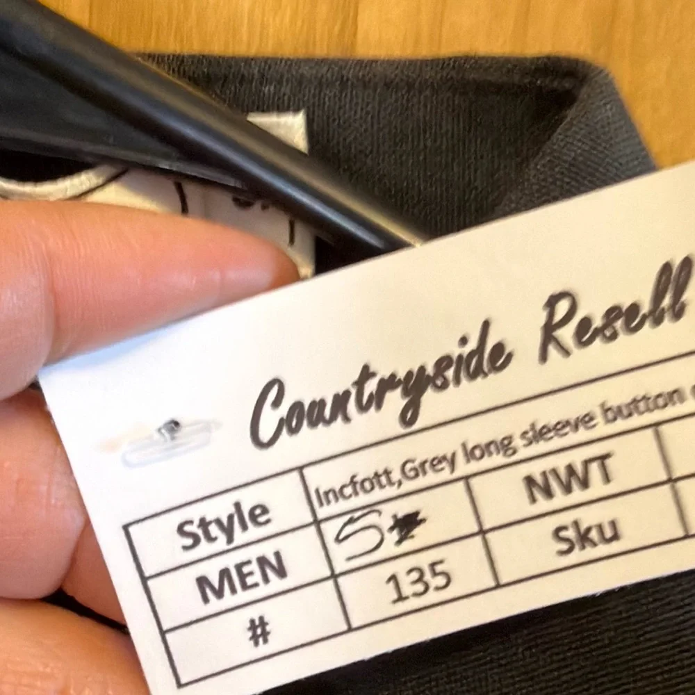 Black Casual Button Down Shirt for Men - Picture 3 of 3